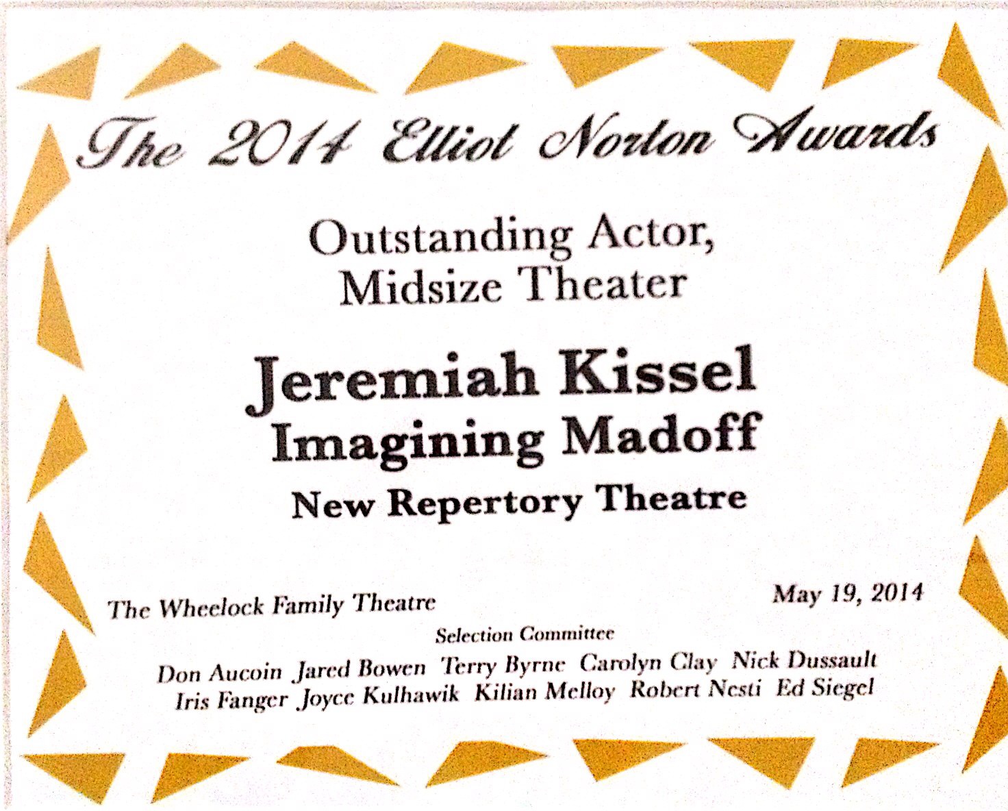 norton award 2014
